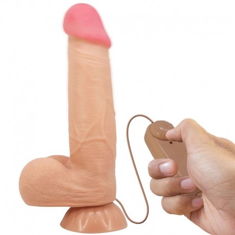 PRETTY LOVE SLIDING SKIN SERIES DILDO REALaSTICO CON VENTOSA PIEL DESLIZANTE CONTROL REMOTO NATURAL 218 CM