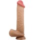 PRETTY LOVE SLIDING SKIN SERIES DILDO REALaSTICO CON VENTOSA PIEL DESLIZANTE 26 CM