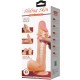 PRETTY LOVE SLIDING SKIN SERIES DILDO REALaSTICO CON VENTOSA PIEL DESLIZANTE 24 CM