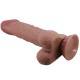 PRETTY LOVE SLIDING SKIN SERIES DILDO REALaSTICO CON VENTOSA PIEL DESLIZANTE MORENO 24 CM