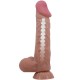 PRETTY LOVE SLIDING SKIN SERIES DILDO REALaSTICO CON VENTOSA PIEL DESLIZANTE MORENO 24 CM