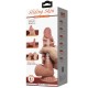 PRETTY LOVE SLIDING SKIN SERIES DILDO REALaSTICO CON VENTOSA PIEL DESLIZANTE MORENO 218 CM