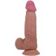 PRETTY LOVE SLIDING SKIN SERIES DILDO REALaSTICO CON VENTOSA PIEL DESLIZANTE MORENO 206 CM