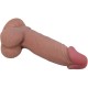 PRETTY LOVE SLIDING SKIN SERIES DILDO REALaSTICO CON VENTOSA PIEL DESLIZANTE MORENO 194 CM