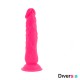 DIVERSIA DILDO FLEXIBLE CON VIBRACION ROSA 21 CM O 49 CM