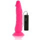 DIVERSIA DILDO FLEXIBLE CON VIBRACION ROSA 21 CM O 49 CM