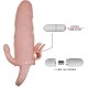 BAILE BRAVE MAN FUNDA PENE ANAL Y CLITORIS VIBRADOR 165 CM NATURAL