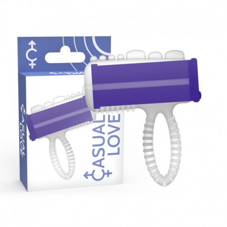 CASUAL LOVE RING VIBRADOR LENGUA LILA
