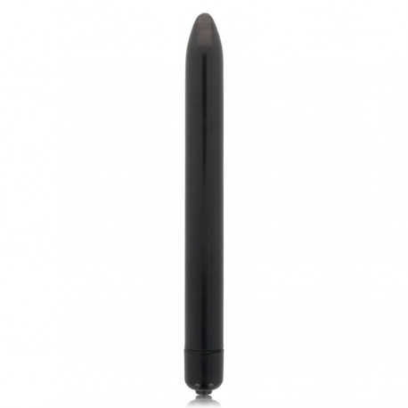 GLOSSY SLIM VIBRADOR NEGRO