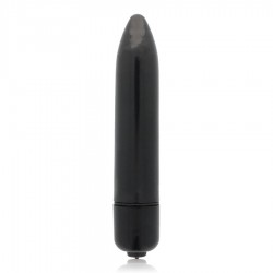 GLOSSY THIN VIBRADOR NEGRO