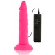 DIVERSIA DILDO FLEXIBLE CON VIBRACION ROSA 23 CM O 43 CM
