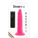 DIVERSIA DILDO FLEXIBLE CON VIBRACION ROSA 23 CM O 43 CM