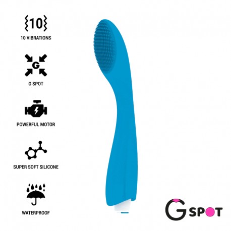 G SPOT GYLBERT VIBRADOR AZUL TURQUESA
