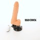 BASECOCK VIBRADOR REALISTICO CONTROL REMOTO NATURAL CON TESTICULOS 195 CM O 4 CM