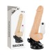 BASECOCK VIBRADOR REALISTICO CONTROL REMOTO NATURAL CON TESTICULOS 195 CM O 4 CM