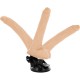 BASECOCK VIBRADOR ARTICULABLE CONTROL REMOTO NATURAL 185 CM O 4 CM