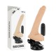 BASECOCK VIBRADOR REALISTICO CONTROL REMOTO NATURAL CON TESTICULOS 20 CM O 4 CM