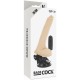 BASECOCK VIBRADOR REALISTICO CONTROL REMOTO NATURAL CON TESTICULOS 20 CM O 4 CM