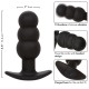 CALEXOTICS ROCK BOTTOM PLUG ANAL CON CUENTAS 10 VIBRACIONES SILICONA NEGRO