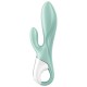 SATISFYER AIR PUMP BUNNY 5 VIBRADOR RABBIT INFLABLE APP VERDE