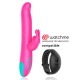HAPPY LOKY PLUTO RABBIT VIBRATOR ROTATOR COMPATIBLE CON WATCHME WIRELESS TECHNOLOGY