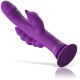 INTENSE CASANOVA VIBRADOR RABBIT SILICONA TRIPLE MOTOR MORADO
