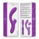 INTENSE HARRY VIBRADOR FLEXIBLE CON LENGUA MORADO