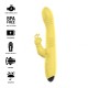 INTENSE TOKY VIBRADOR MULTIFUNCIaN RECARGABLE UP DOWN CON ESTIMULADOR DE CLITORIS AMARILLO