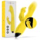 INTENSE TOKY VIBRADOR MULTIFUNCIaN RECARGABLE UP DOWN CON ESTIMULADOR DE CLITORIS AMARILLO