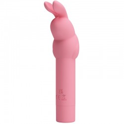 PRETTY LOVE VIBRADOR DE SILICONA CONEJO ROSA GERARDO