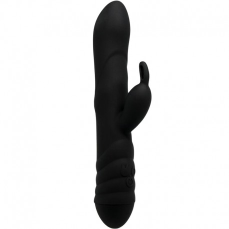 ADRIEN LASTIC TWISTER MASAJEADOR VIBRADOR Y ROTADOR RABBIT NEGRO