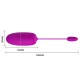 PRETTY LOVE NYMPH HUEVO VIBRADOR CONTROLADO POR APP VIOLETA