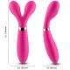 ARMONY Y WAND MASAJEADOR VIBRADOR CABEZA DOBLE FUCSIA