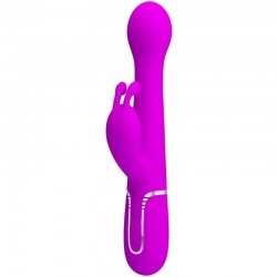 PRETTY LOVE DEJON VIBRADOR RABBIT 3 EN 1 MULTIFUNCIaN VIOLETA