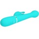 PRETTY LOVE DEJON VIBRADOR RABBIT 3 EN 1 MULTIFUNCIaN VERDE AGUA