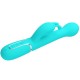 PRETTY LOVE DEJON VIBRADOR RABBIT 3 EN 1 MULTIFUNCIaN VERDE AGUA