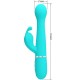 PRETTY LOVE DEJON VIBRADOR RABBIT 3 EN 1 MULTIFUNCIaN VERDE AGUA