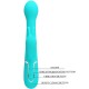 PRETTY LOVE DEJON VIBRADOR RABBIT 3 EN 1 MULTIFUNCIaN VERDE AGUA