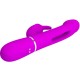 PRETTY LOVE KAMPAS VIBRADOR RABBIT 3 EN 1 MULTIFUNCIaN CON LENGUA FUCSIA