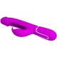 PRETTY LOVE KAMPAS VIBRADOR RABBIT 3 EN 1 MULTIFUNCIaN CON LENGUA FUCSIA