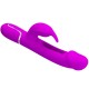 PRETTY LOVE KAMPAS VIBRADOR RABBIT 3 EN 1 MULTIFUNCIaN CON LENGUA FUCSIA