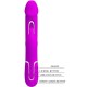 PRETTY LOVE KAMPAS VIBRADOR RABBIT 3 EN 1 MULTIFUNCIaN CON LENGUA FUCSIA