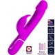 PRETTY LOVE KAMPAS VIBRADOR RABBIT 3 EN 1 MULTIFUNCIaN CON LENGUA FUCSIA