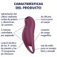 SATISFYER POCKET PRO 1 ESTIMULADOR CLaTORIS GRANATE
