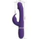 PRETTY LOVE KAMPAS VIBRADOR RABBIT 3 EN 1 MULTIFUNCIaN CON LENGUA VIOLETA
