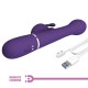 PRETTY LOVE DEJON VIBRADOR RABBIT 3 EN 1 MULTIFUNCIaN MORADO
