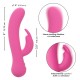 CALEXOTICS FIRST TIME VIBRADOR RABBIT RECARGABLE ROSA