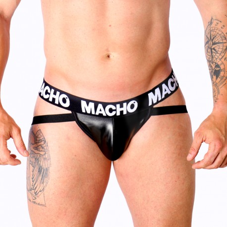 MACHO MX25NC JOCK CUERO NEGRO L