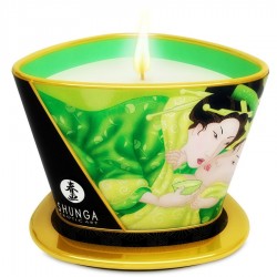 SHUNGA - MINI CARESS BY CANDELIGHT VELA MASAJE TÃ VERDE 170 ML
