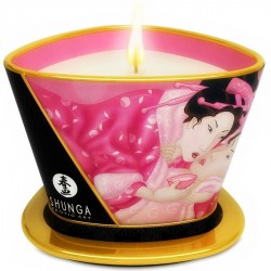 SHUNGA - MINI CARESS BY CANDELIGHT VELA MASAJE ROSAS AFRODISÃACAS 170 ML
